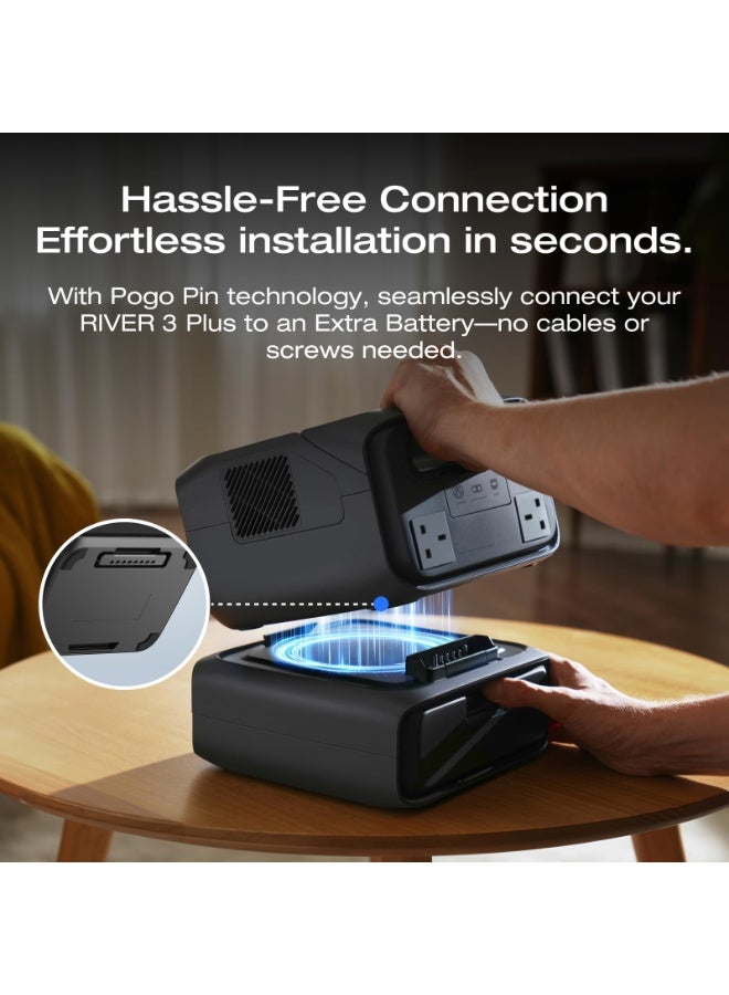 EcoFlow RIVER 3 Max (RIVER 3 Plus&EB300) Portable Power Station – 572Wh LFP Battery, 1200W Output, - Image 4